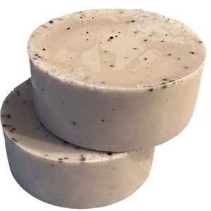 2 GOATS MILK COFFEE SOAP EXFOLIATES ALL NATURAL HOMEMADE LATHERING  MOISTURIZING
